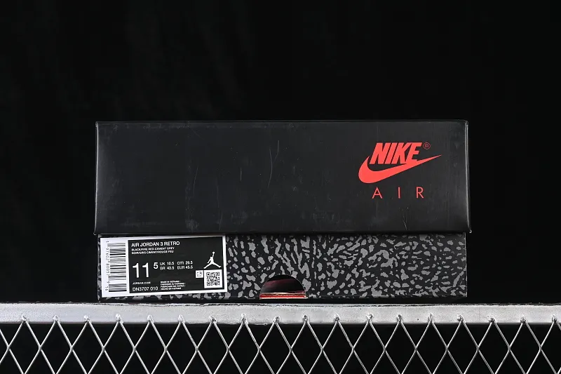 All categories Air Jordan Jordan series basketball shoes Air Jordan 3 LJR version Air Jordan 3 "Black Cement" AJ3 Jordan 3 first year black cement DN3707-010